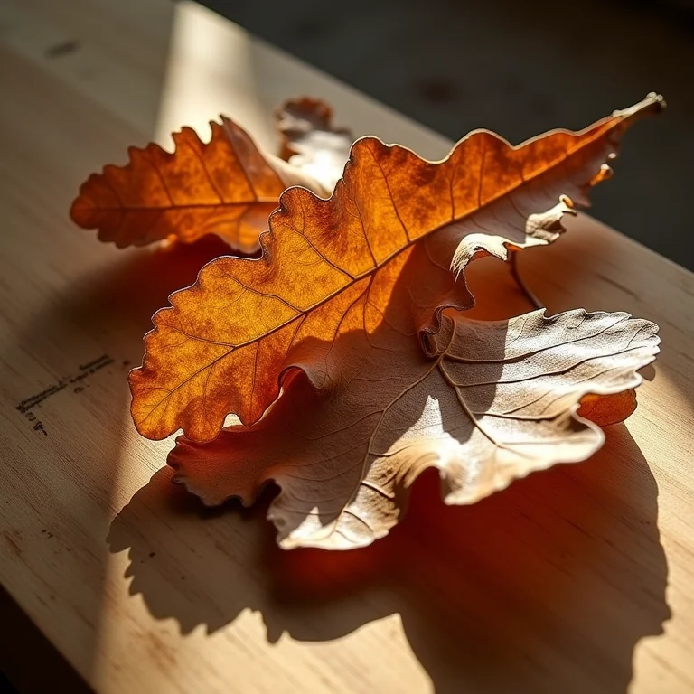 Casca de ulmeira seca disposta sobre superfície de madeira