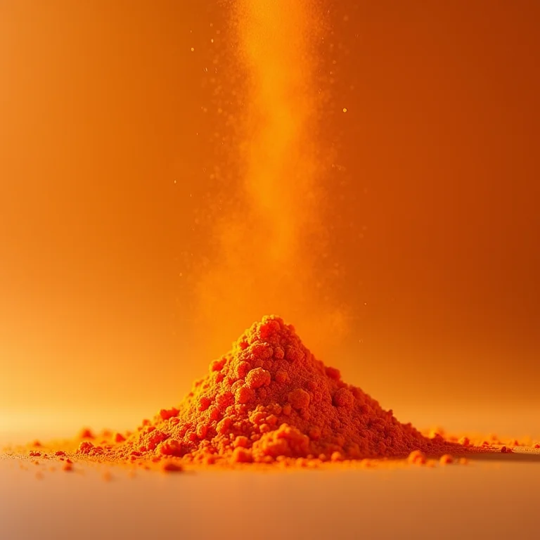 Cenoura em pó em um produto de skincare.