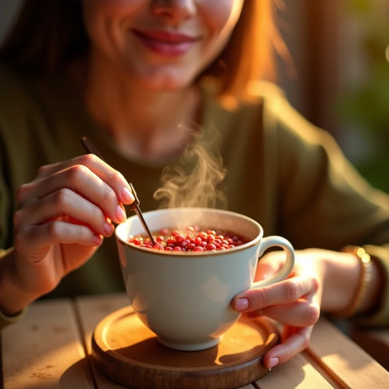 Chá anti-inflamatório com pimenta rosa.