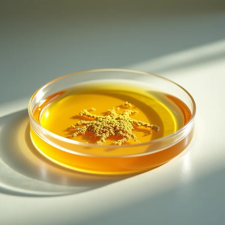 Chá de calêndula contaminado em laboratório.