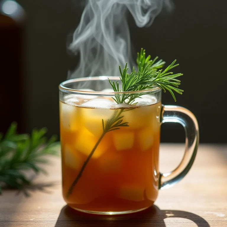 Chá de endro pronto para beber