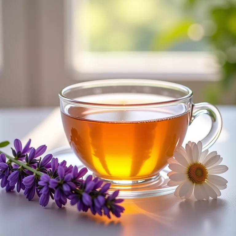Chá de lavanda com camomila para sono profundo