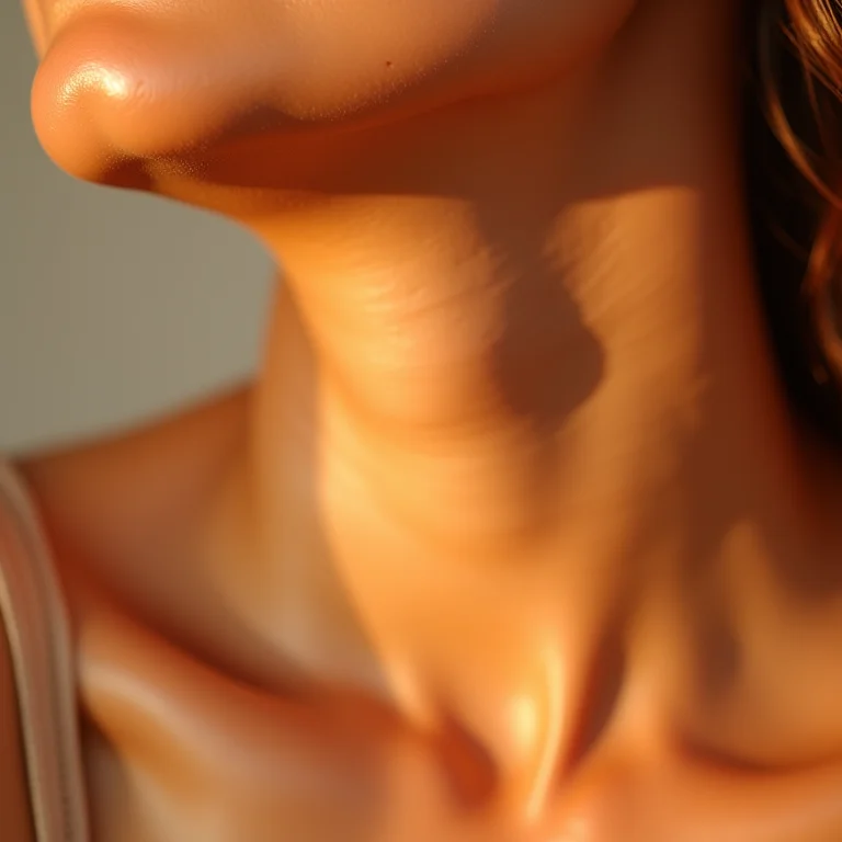 Close-up de pele saudável e radiante