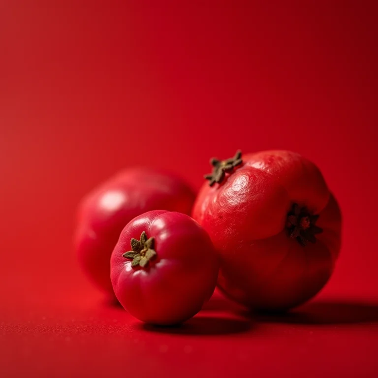 Close-up detalhado de pimentas rosas.