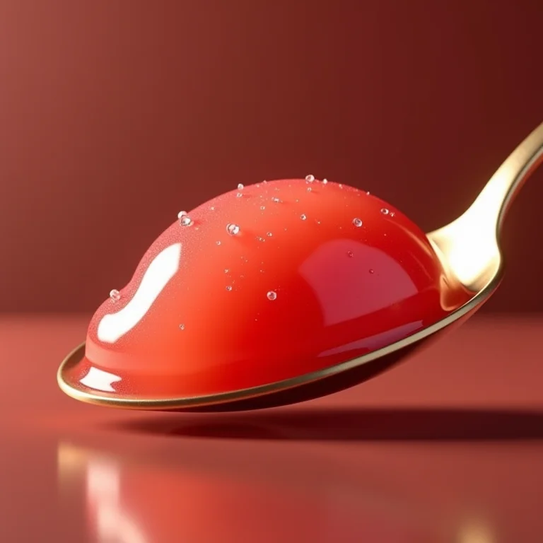 Colherada de ambrosia com textura perfeita, pronta para ser saboreada.