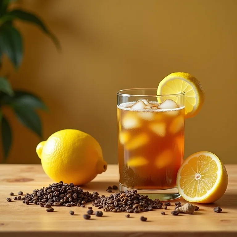 Comparação entre chá mate de saquinho e chá mate fresco batido com limão