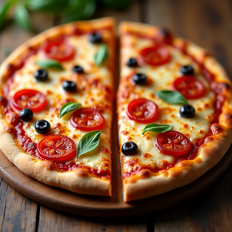 Comparando pizza de aveia e tradicional.