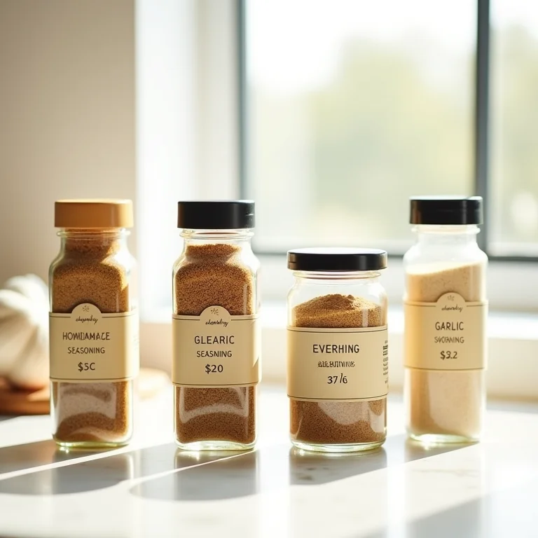 Comparativo de preços: tempero caseiro vs. tempero industrializado