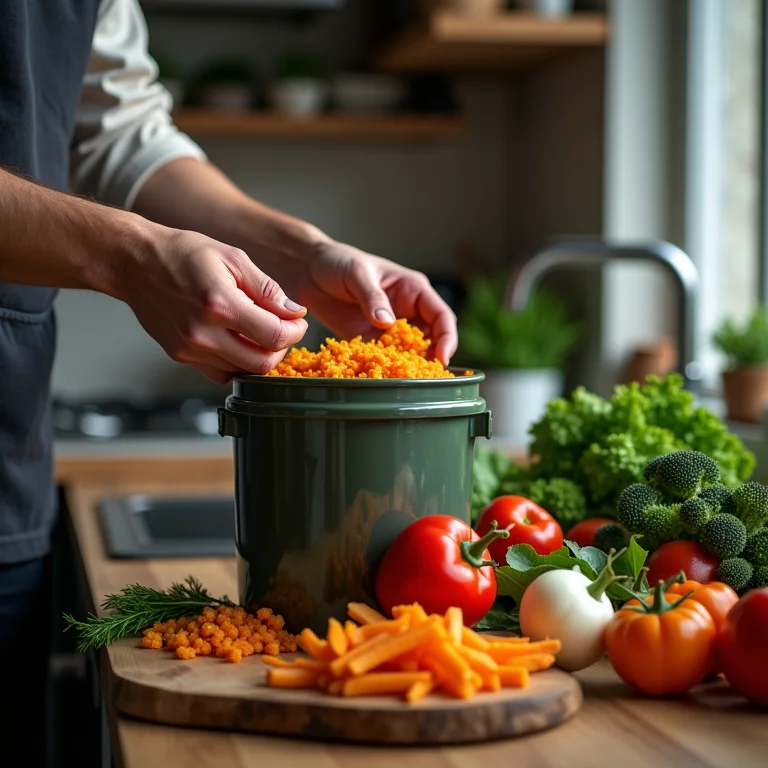 Compostagem doméstica de resíduos orgânicos na cozinha