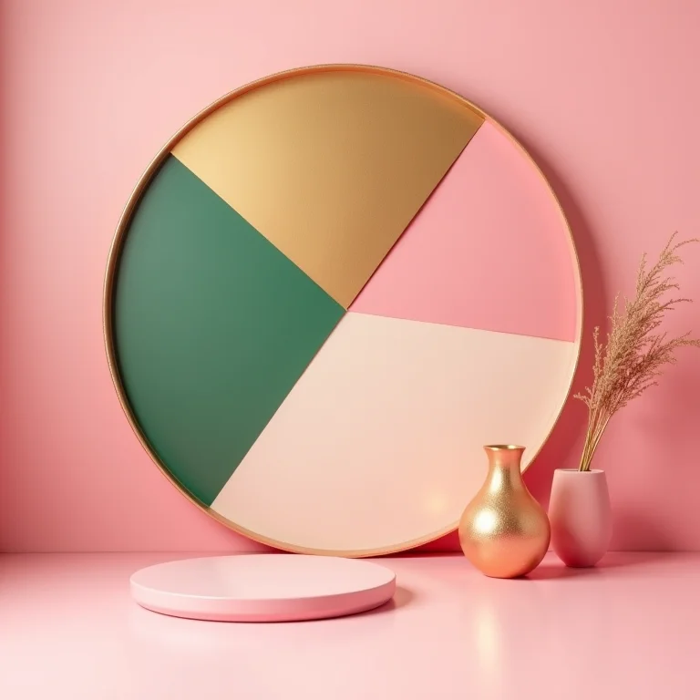 Cores complementares que harmonizam com o rosa