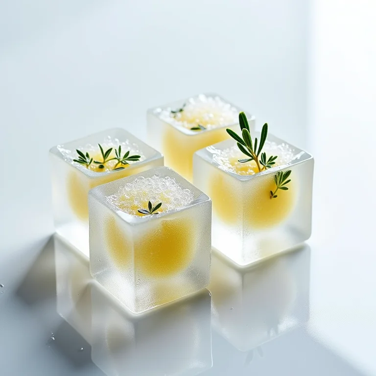 Cubos de gelo com Ervas de Provence congeladas