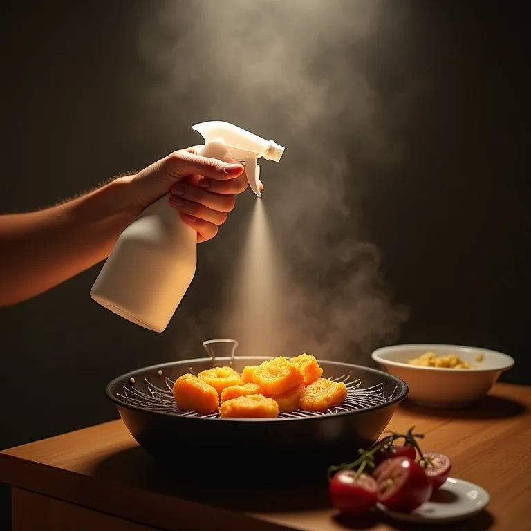 Cuidado com o uso de álcool na airfryer.