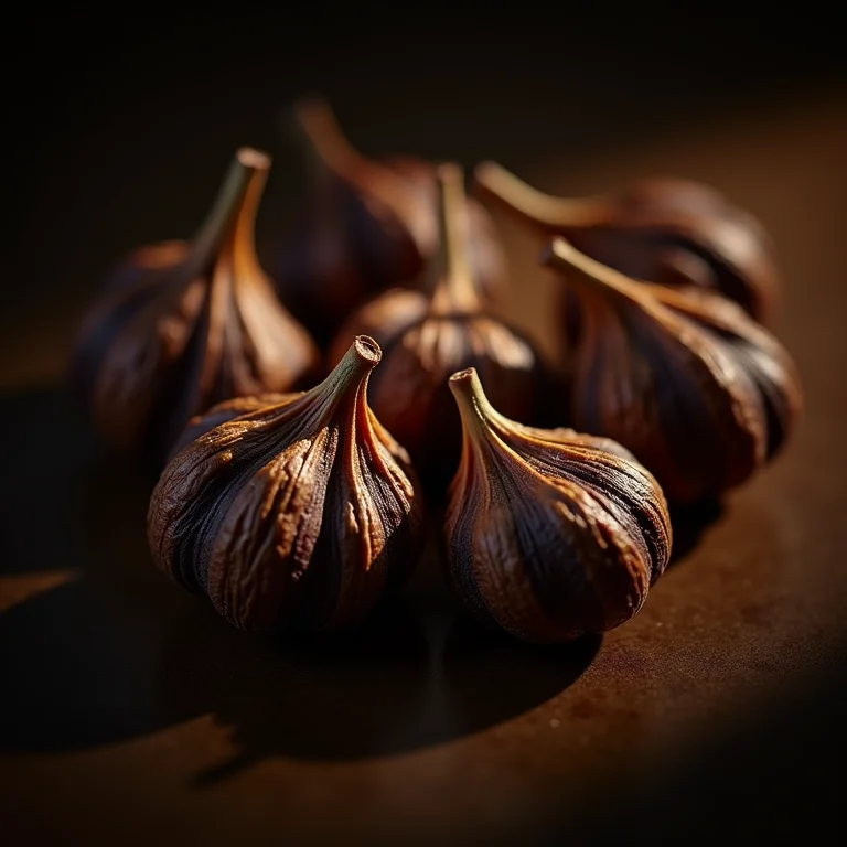 Detalhe de cravos-da-índia mofados