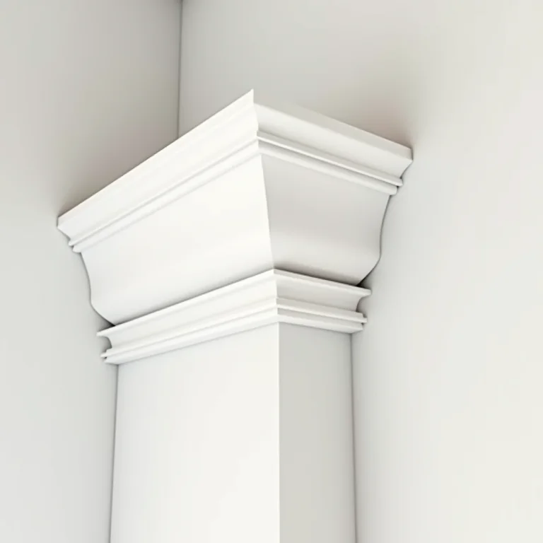 Detalhe do acabamento impecável de uma roda teto de gesso