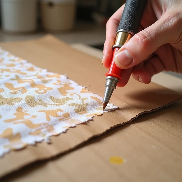 Divisórias de papelão com tecido estampado