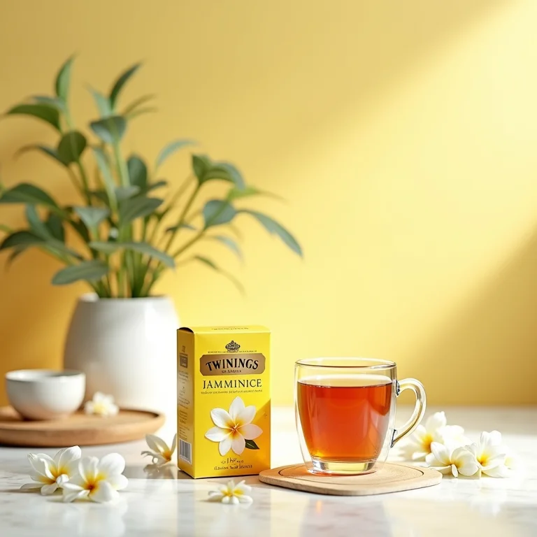 Embalagem de Chá de Jasmim Twinings.