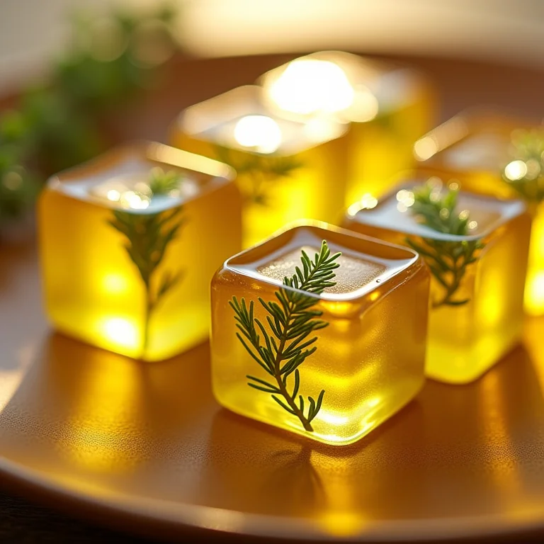 Ervas de Provence congeladas em azeite.