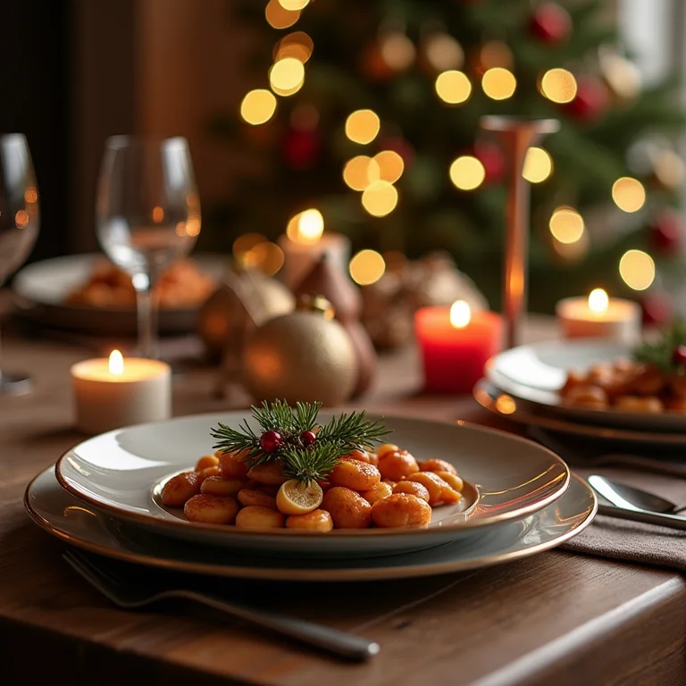 Falta de detalhes importantes na mesa de Natal.