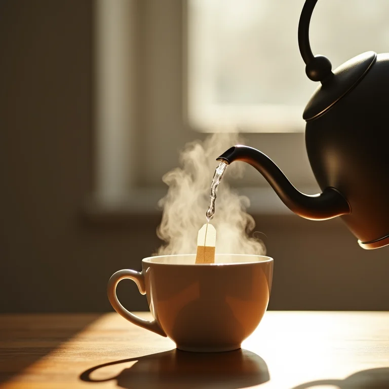 Fervendo a água para o chá