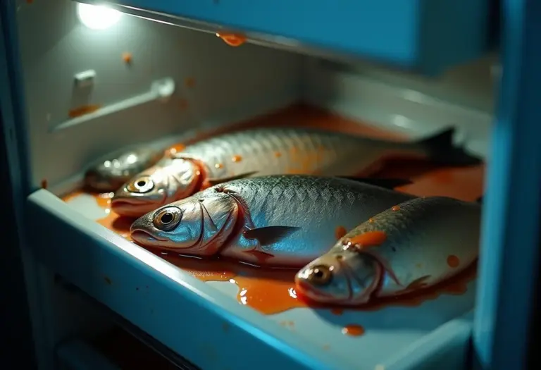 Geladeira com cheiro forte de peixe