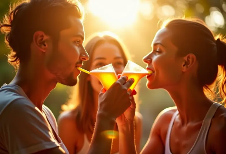 Imagem panorâmica mostrando pessoas diversas incorporando alcaçuz em um estilo de vida saudável.