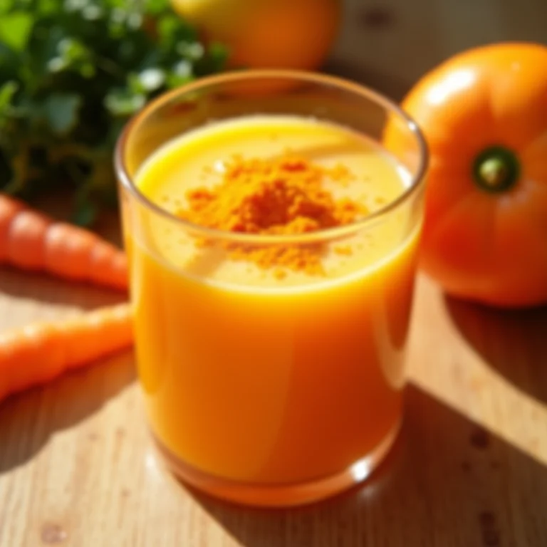 Imunidade fortalecida com cenoura em pó.