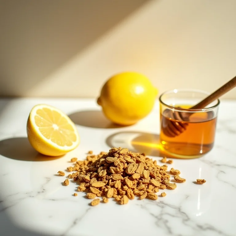 Ingredientes para o preparo do chá de ulmeira