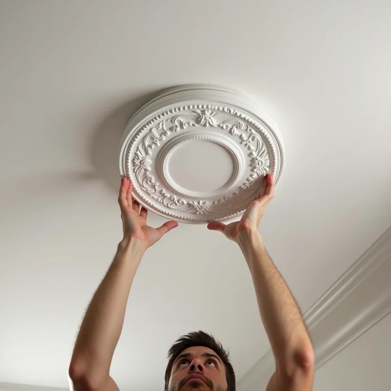 Instalação de roda teto de gesso