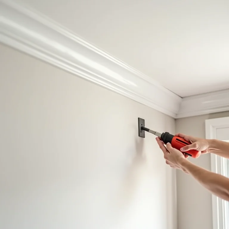 Instalação fácil e rápida de roda teto de gesso