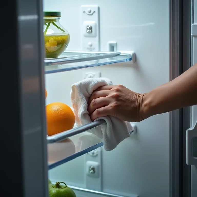 Limpeza imediata da geladeira