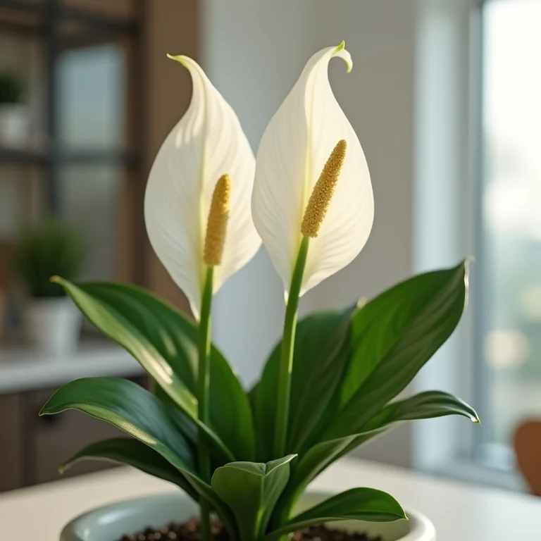 Lírio-da-paz: elegância e tranquilidade para o seu ambiente.