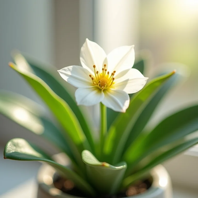 Lírio-da-Paz, uma planta elegante, adicionando um toque de serenidade a um escritório.