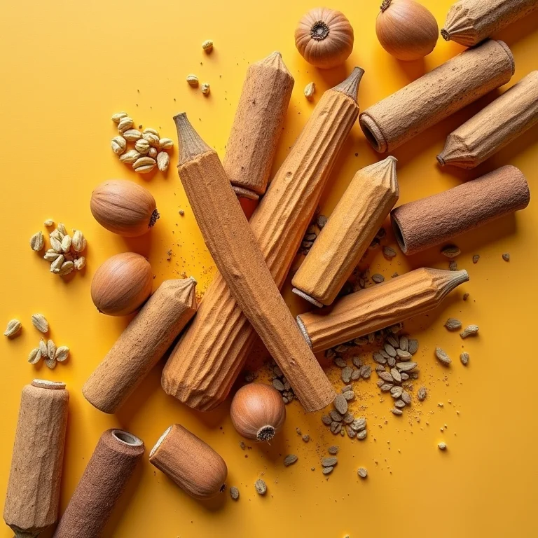 Macis: close-up da especiaria.