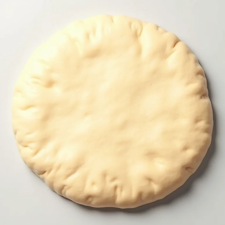 Massa de pizza de aveia pronta para usar.