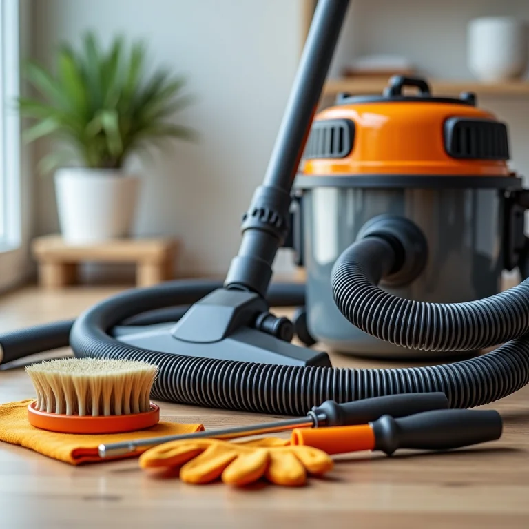 Materiais de limpeza essenciais para a manutenção de um exaustor de banheiro.