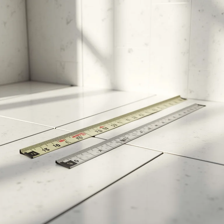 Medidas precisas são cruciais no planejamento de um banheiro pequeno