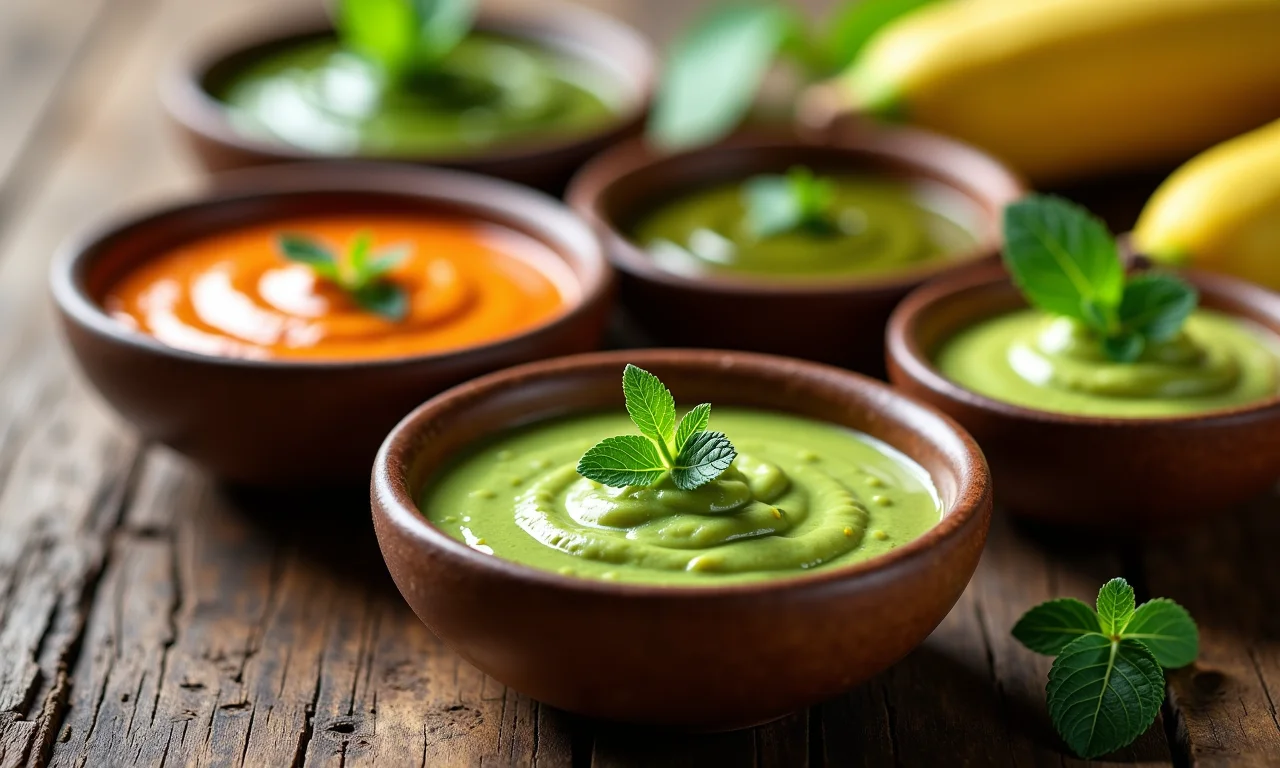 Molhos saudáveis com biomassa de banana verde.
