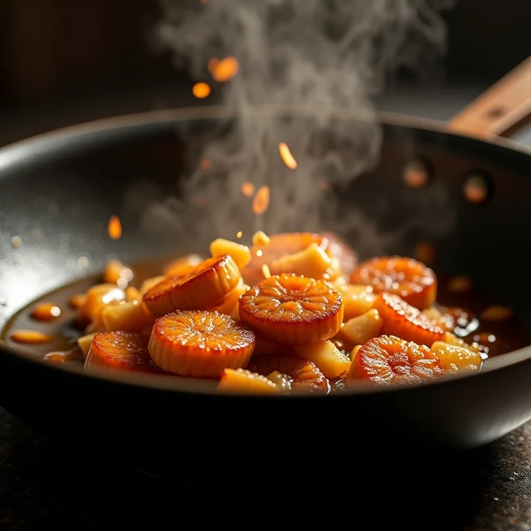 Nirá refogado com alho e shoyu