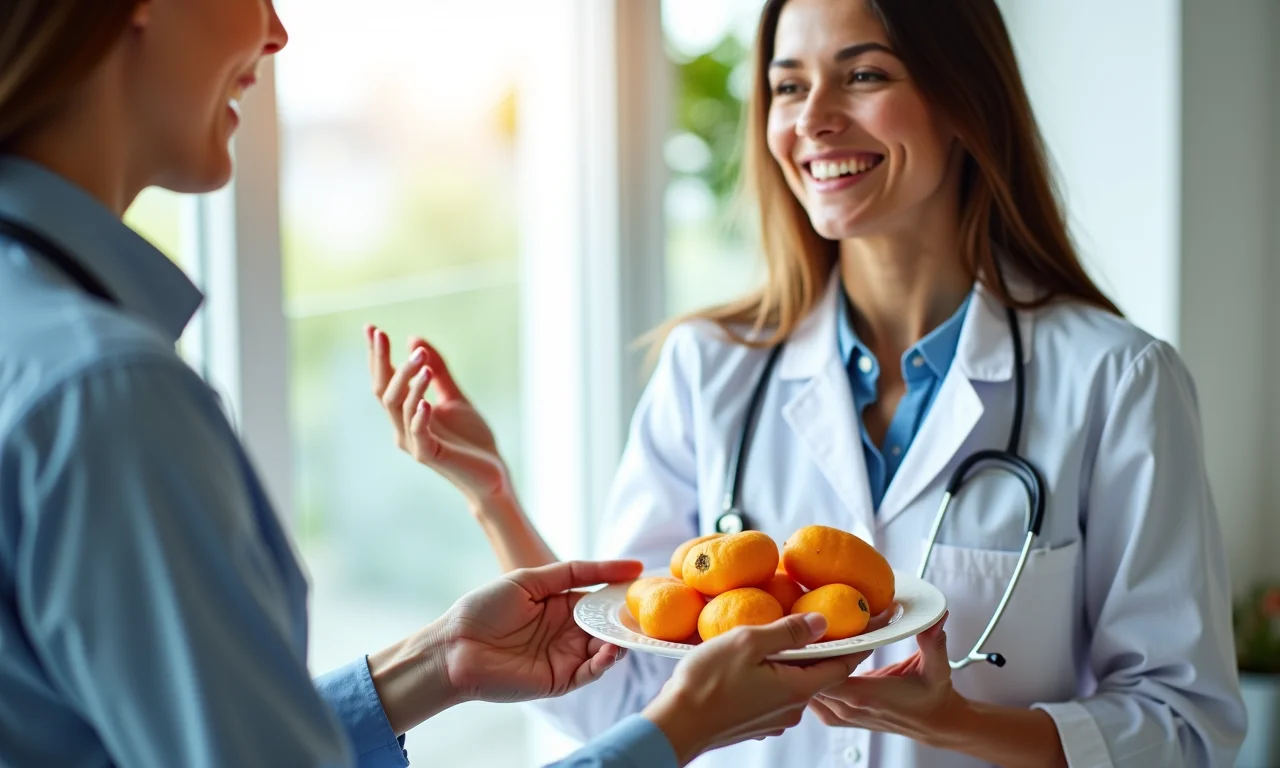 Nutricionista explicando sobre Batata Uai e diabetes.