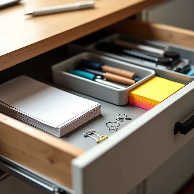 Organizador de gavetas para escritório