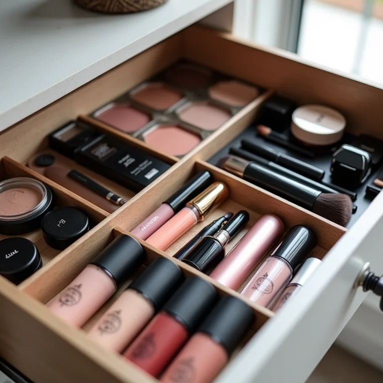 Organizador de gavetas para maquiagem