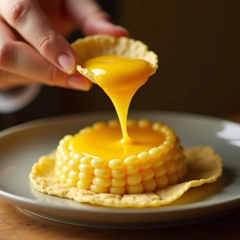 Pamonha cremosa sendo servida em um prato.