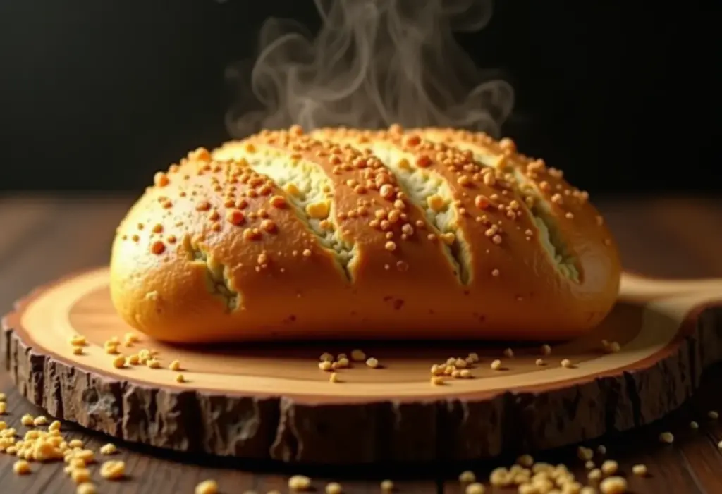 Pão de queijo de quinoa sem queijo, dourado e apetitoso.