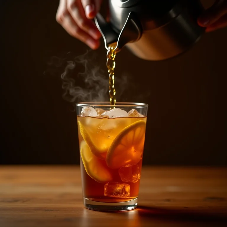 Passo a passo: preparando chá preto gelado com limão.