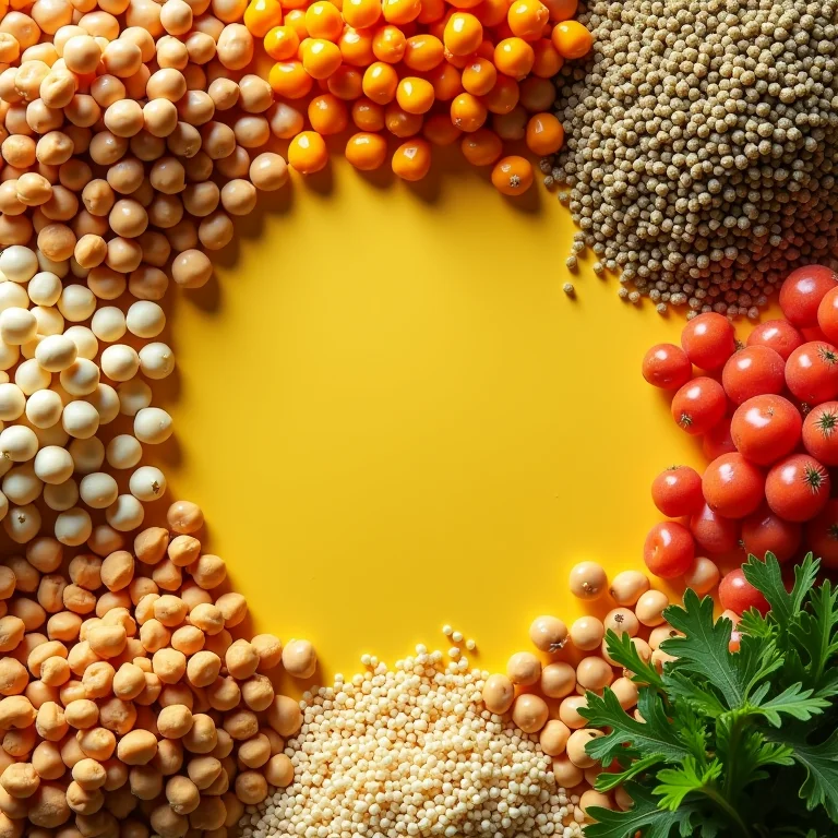 Perfil nutricional do grão de bico e outros alimentos nutritivos.