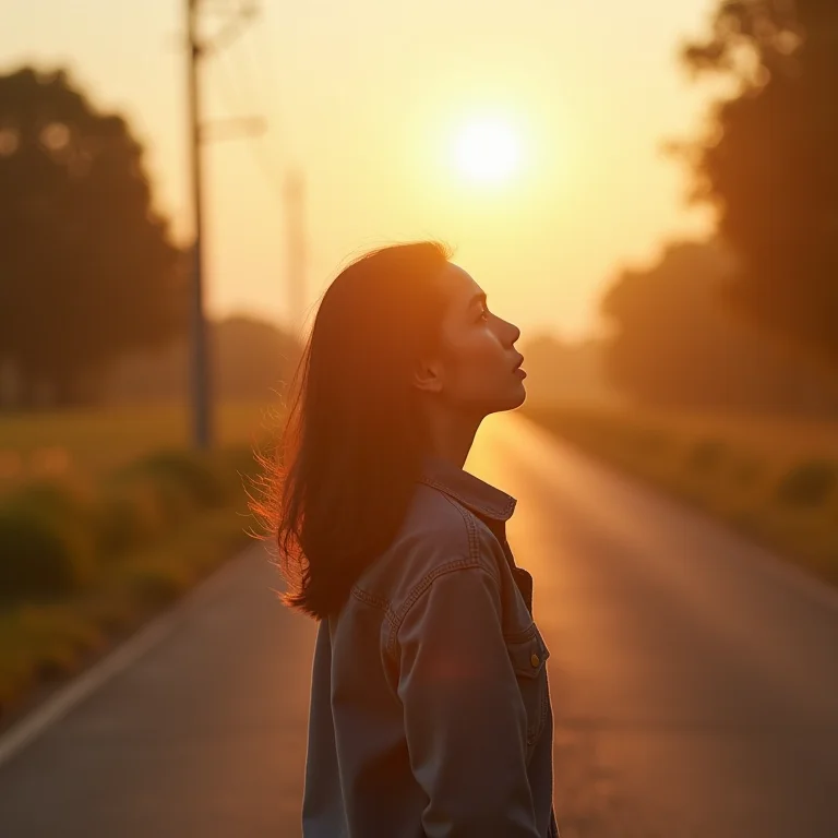 Pessoa em uma encruzilhada, simbolizando a incerteza inicial ao começar um projeto de vida.