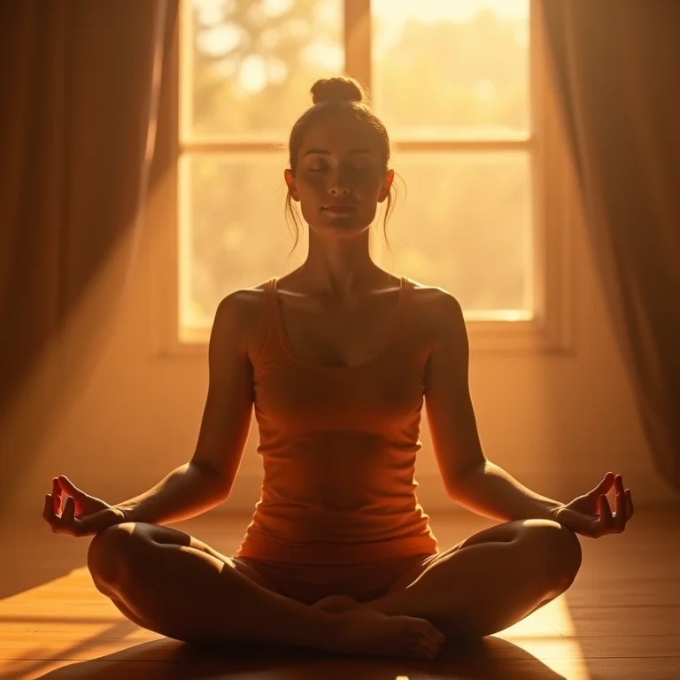 Pessoa meditando com aroma de canela, promovendo a saúde cerebral.