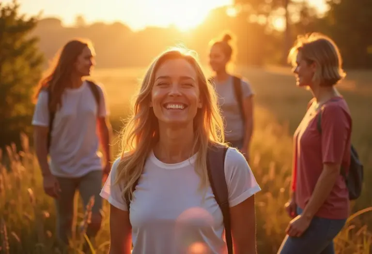 Pessoas diversas planejando o futuro em um dia ensolarado.