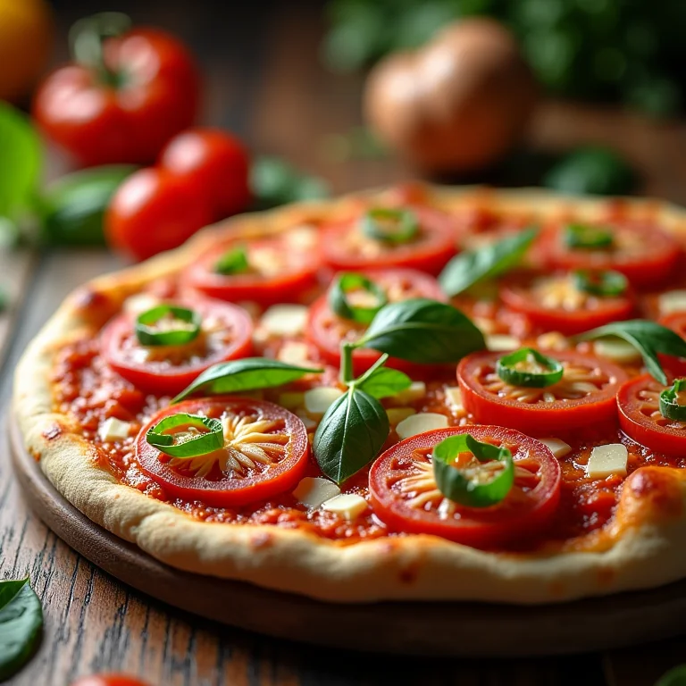 Pizza de aveia com diversos sabores.