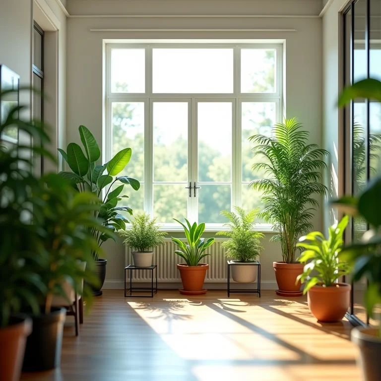 Plantas que melhoram a qualidade do ar em escritórios.